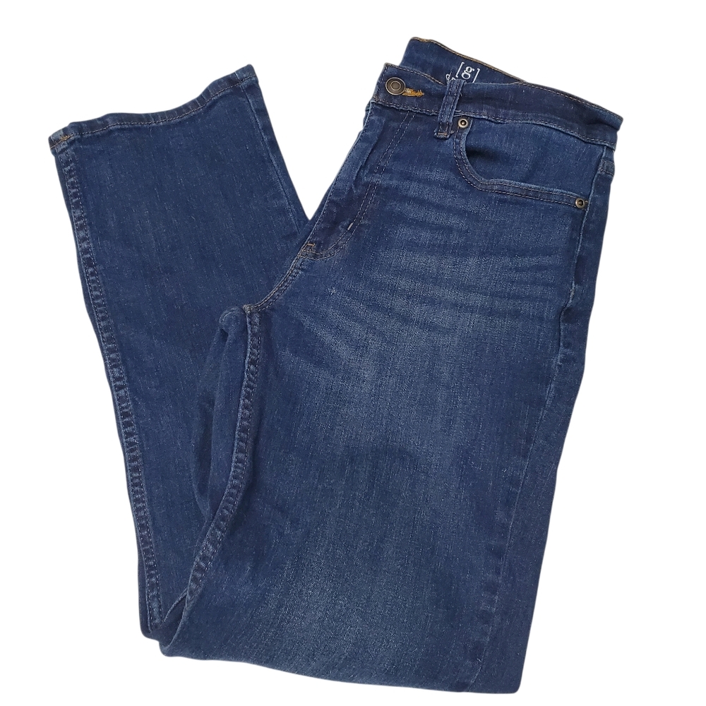 George Men's Dark Blue Straight Jeans Size 30 X 30